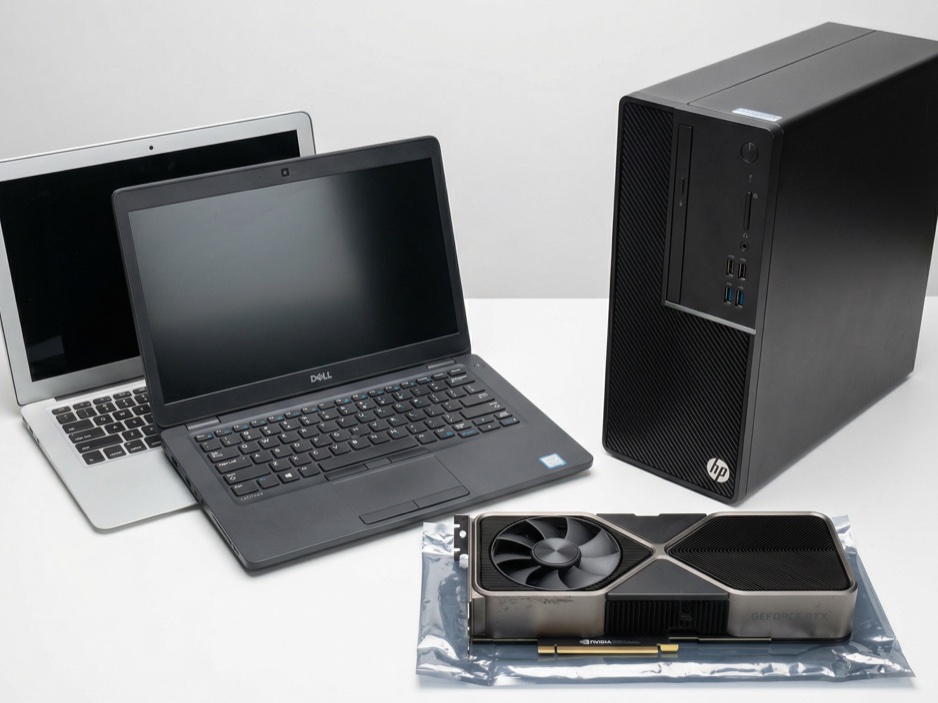 Refurbished electronics — laptops, desktops, and components